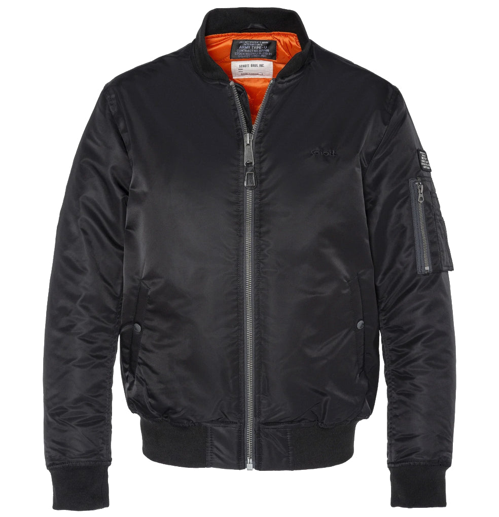 Schott NYC Men Airforce Jacket Black