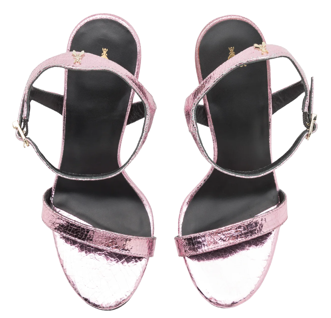 Patrizia Pepe Women Sandali Craquelé Sandals Pink