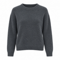 anna molinari Women Knit Crew Neck Antracite Grey