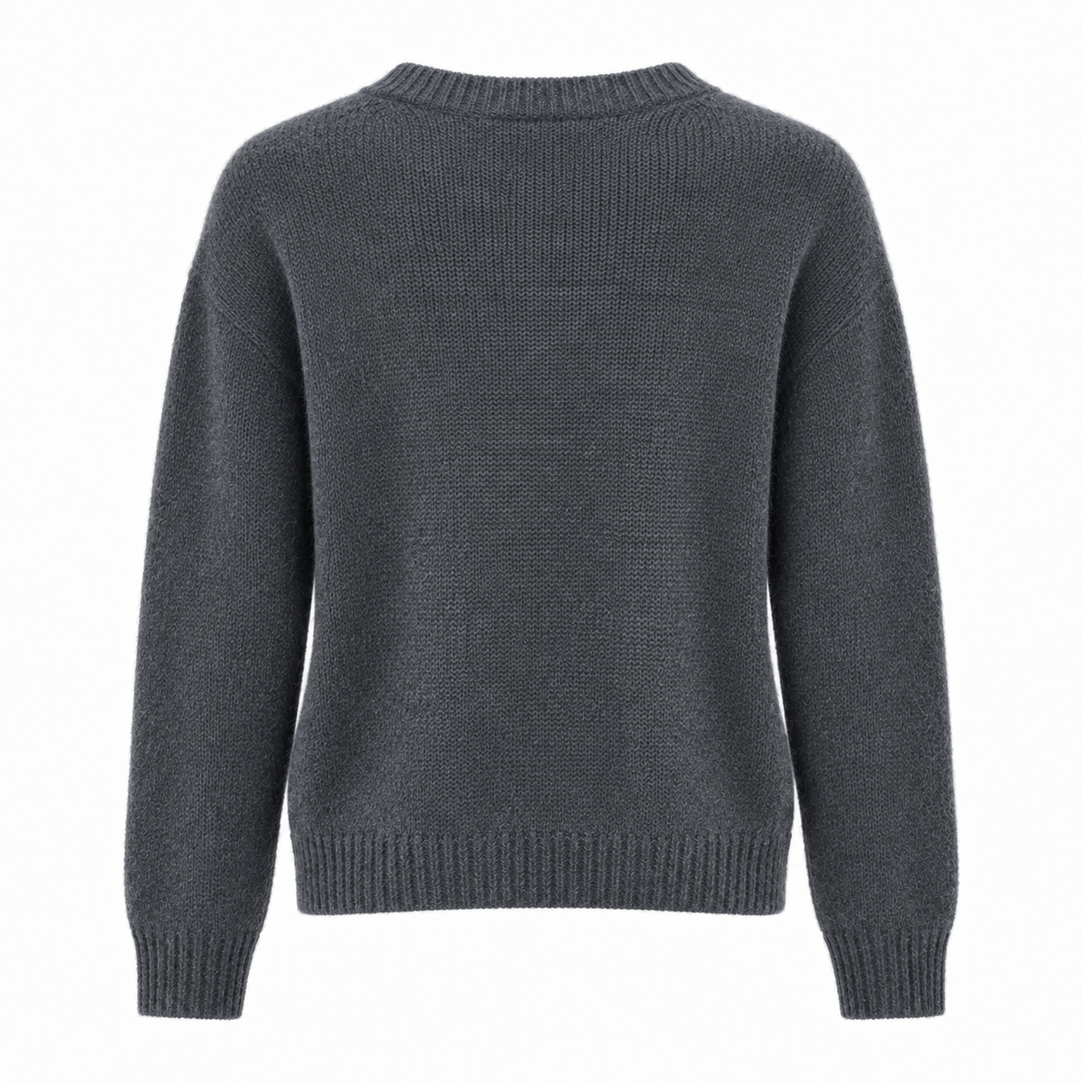 anna molinari Women Knit Crew Neck Antracite Grey