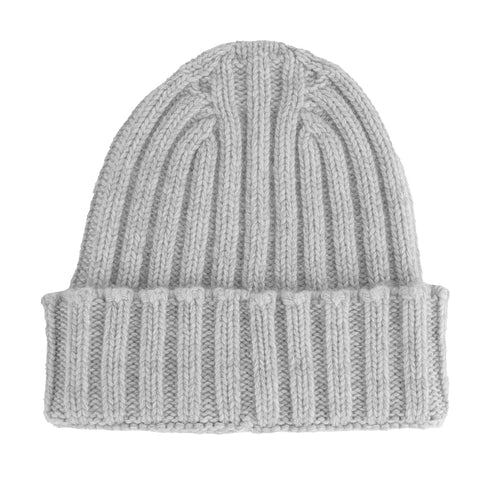 100% Cashmere Unisex Beanie Cashmere Grey