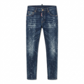 Dsquared2 Men Denim Vernice Jeans Blue