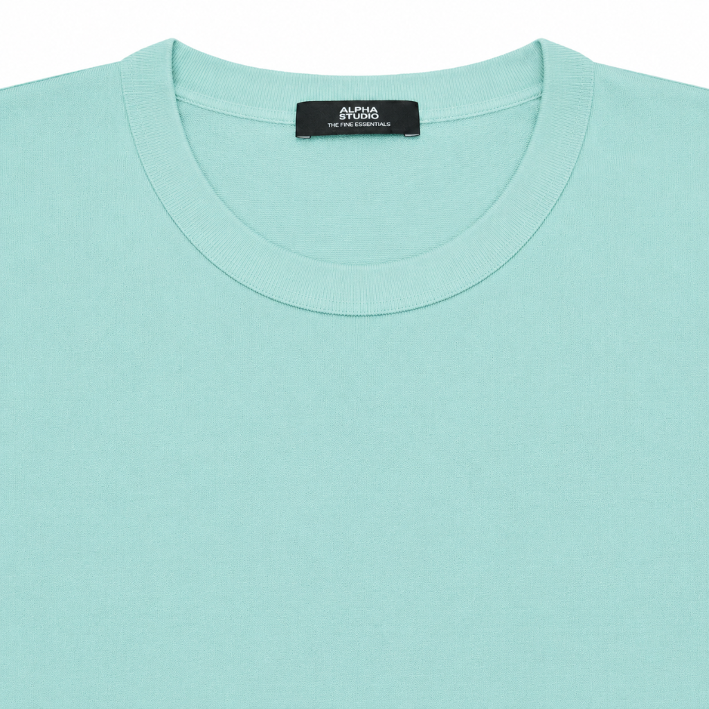 Alpha Studio Men T-Shirt Silk Cashmere Green