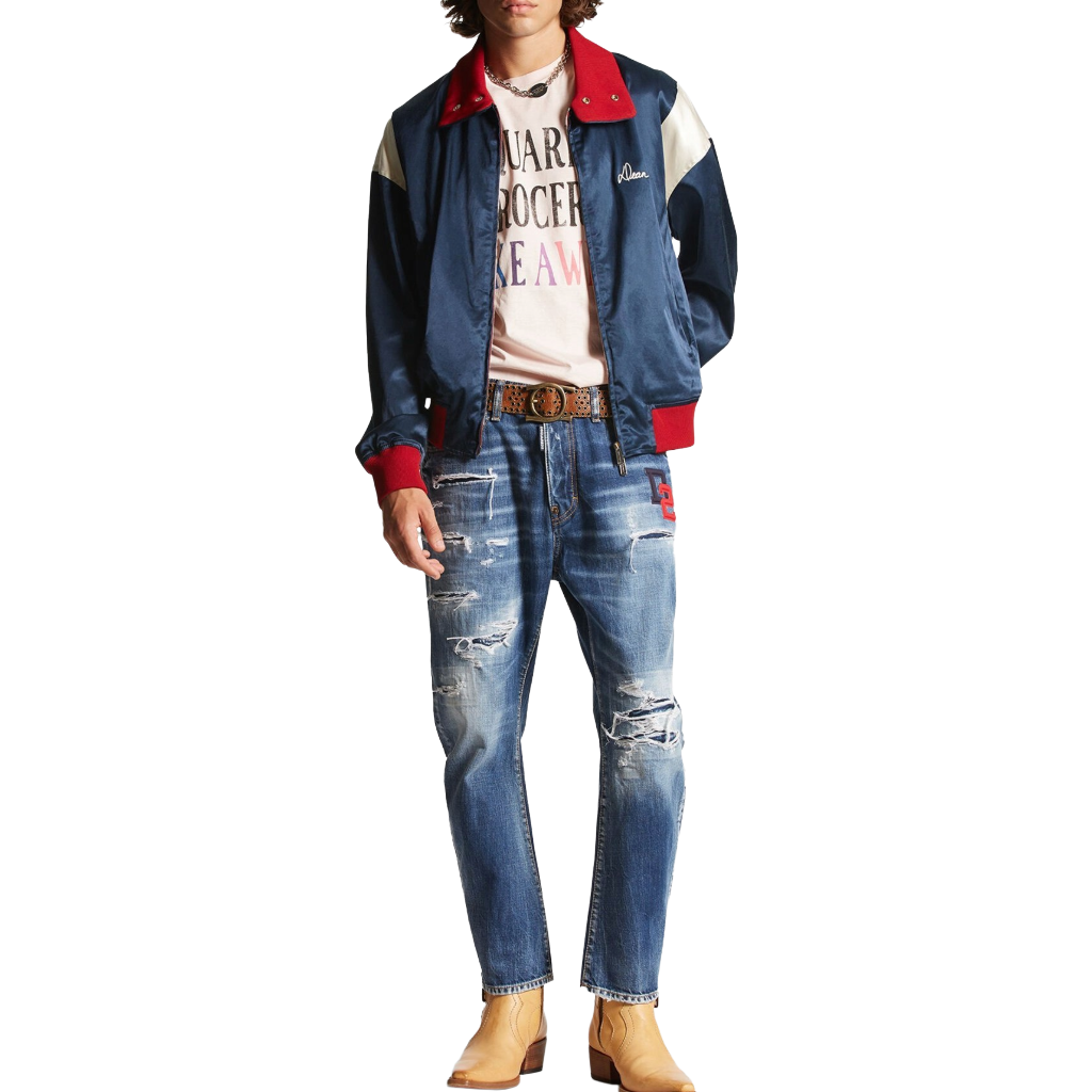 Dsquared2 Men Denim Bro Jeans Blue