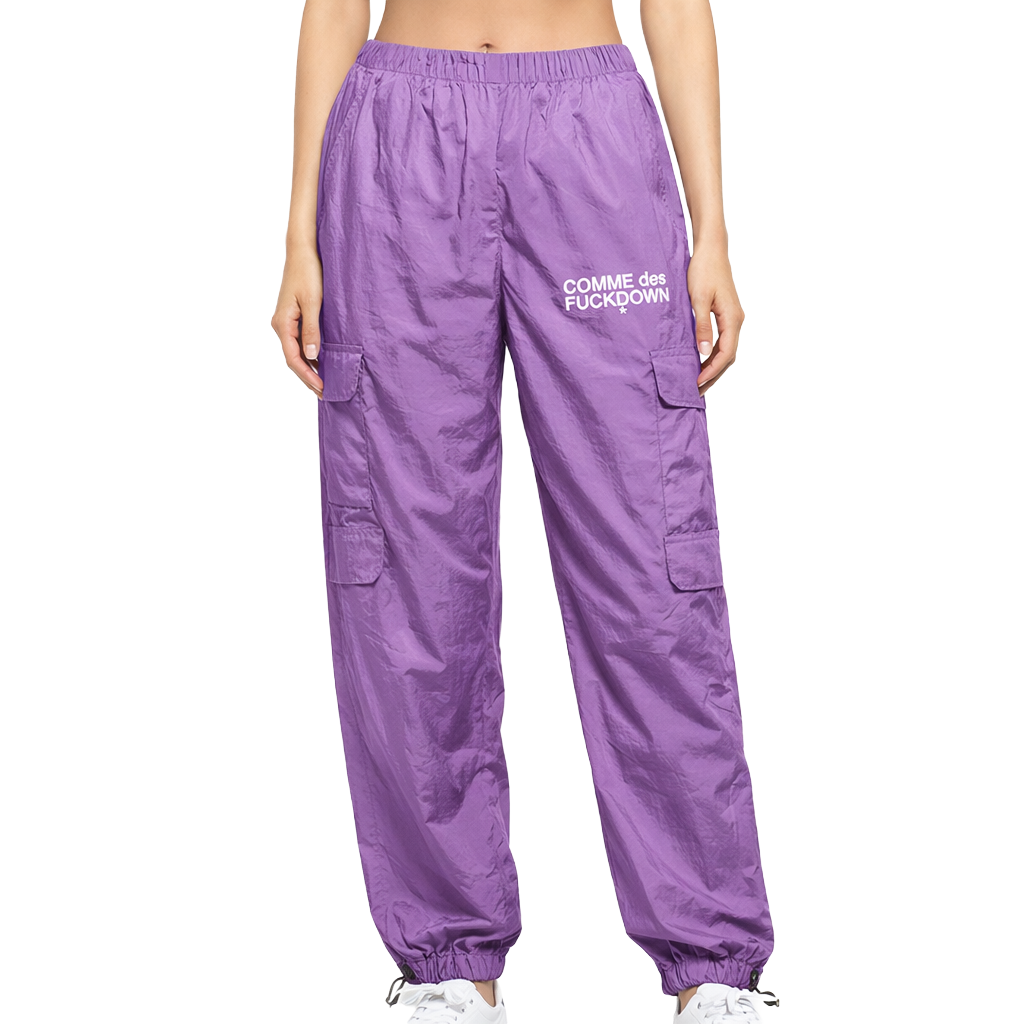 Comme Des Fuckdown Women Trousers Cargo Purple