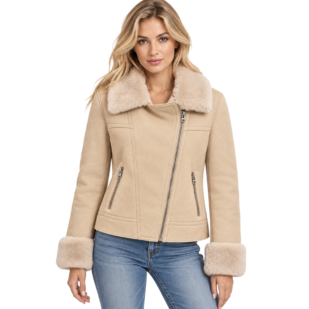 Dolce & Gabbana Women Jacket Pelliccia Beige
