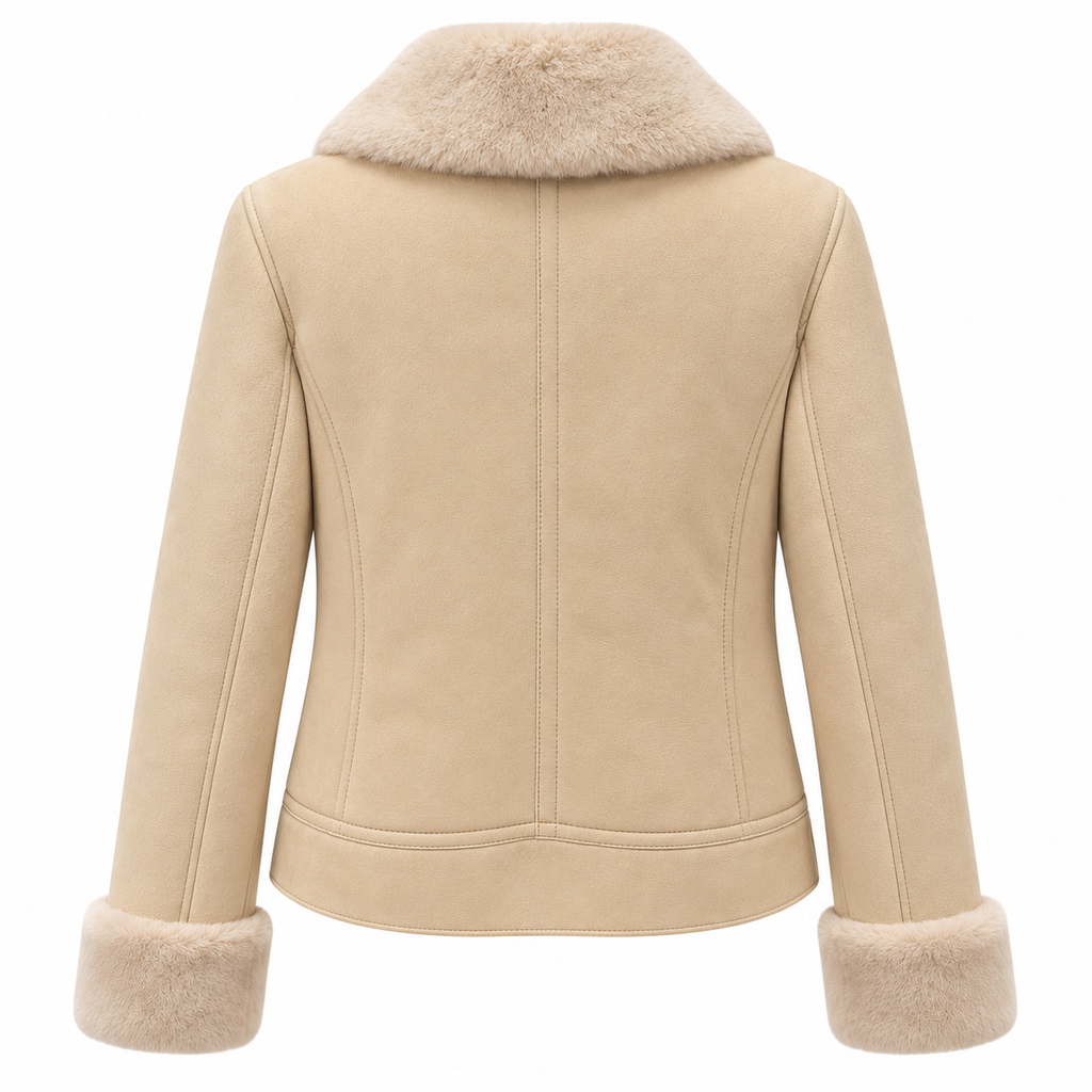 Dolce & Gabbana Women Jacket Pelliccia Beige