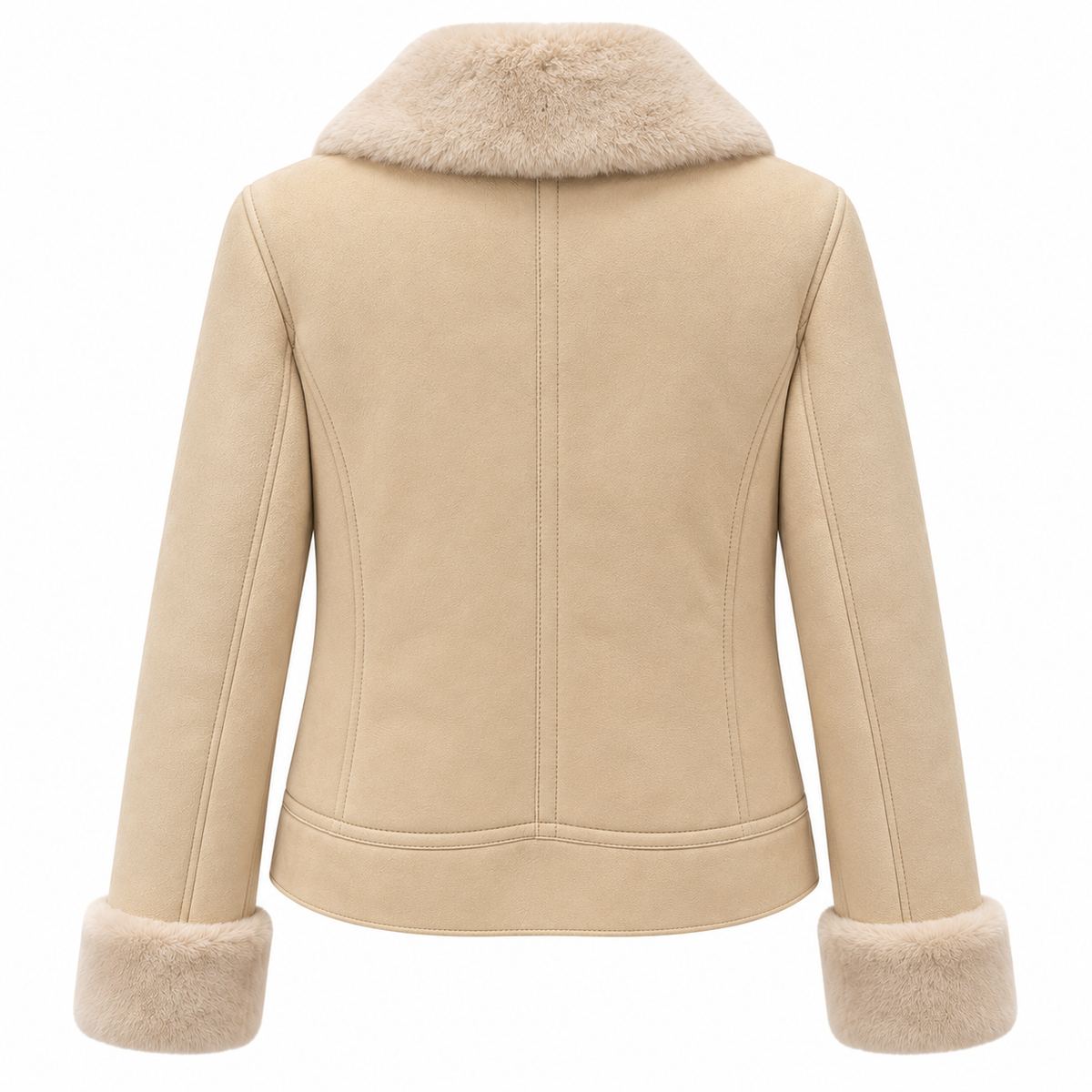 Dolce & Gabbana Women Jacket Pelliccia Beige