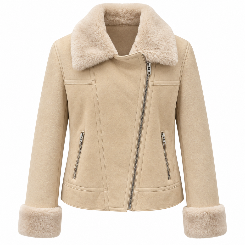 Dolce & Gabbana Women Jacket Pelliccia Beige