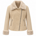 Dolce & Gabbana Women Jacket Pelliccia Beige
