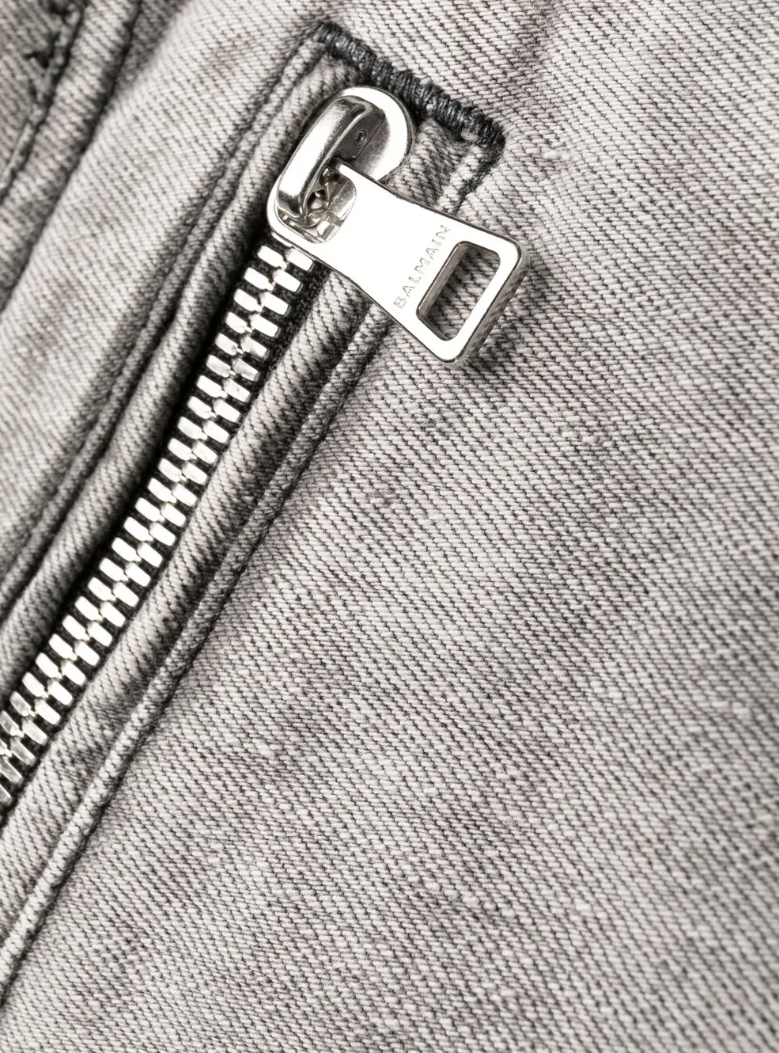 Balmain Men Jeans Slim Grey