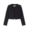 Twinset Women Jacket Coreana Studded Black