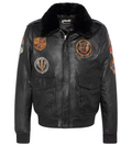 Schott NYC Men Jacket Badge Pilot Black