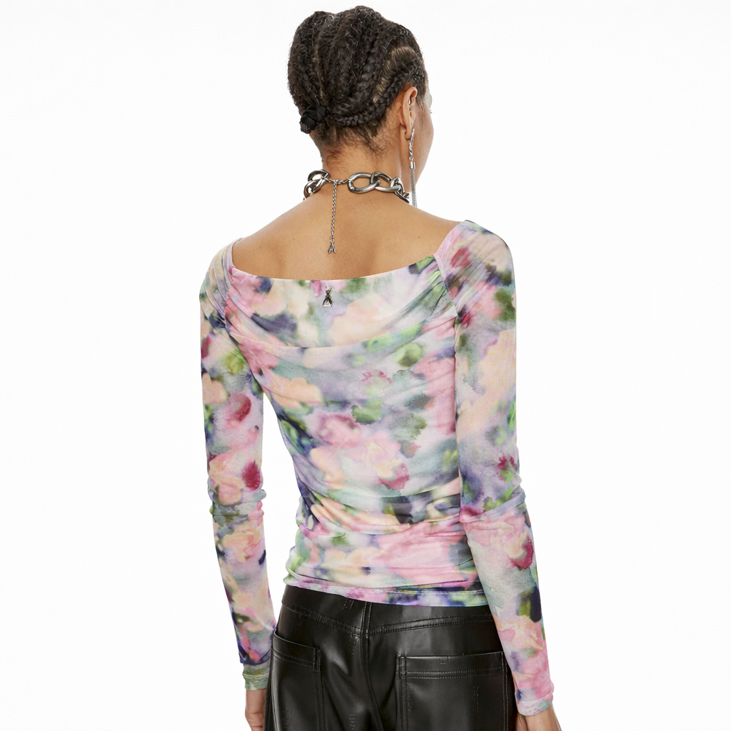Patrizia Pepe Women T-Shirt Pink Multicolor