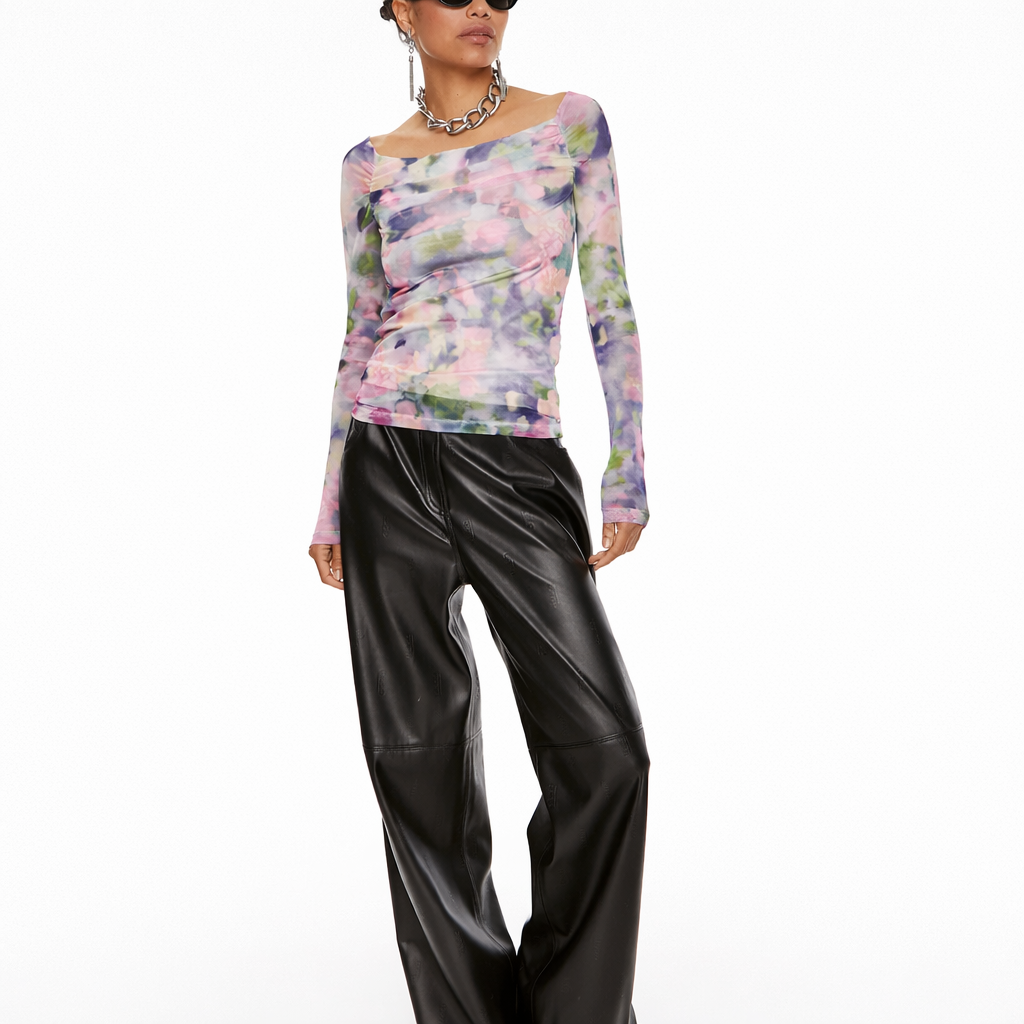Patrizia Pepe Women T-Shirt Pink Multicolor