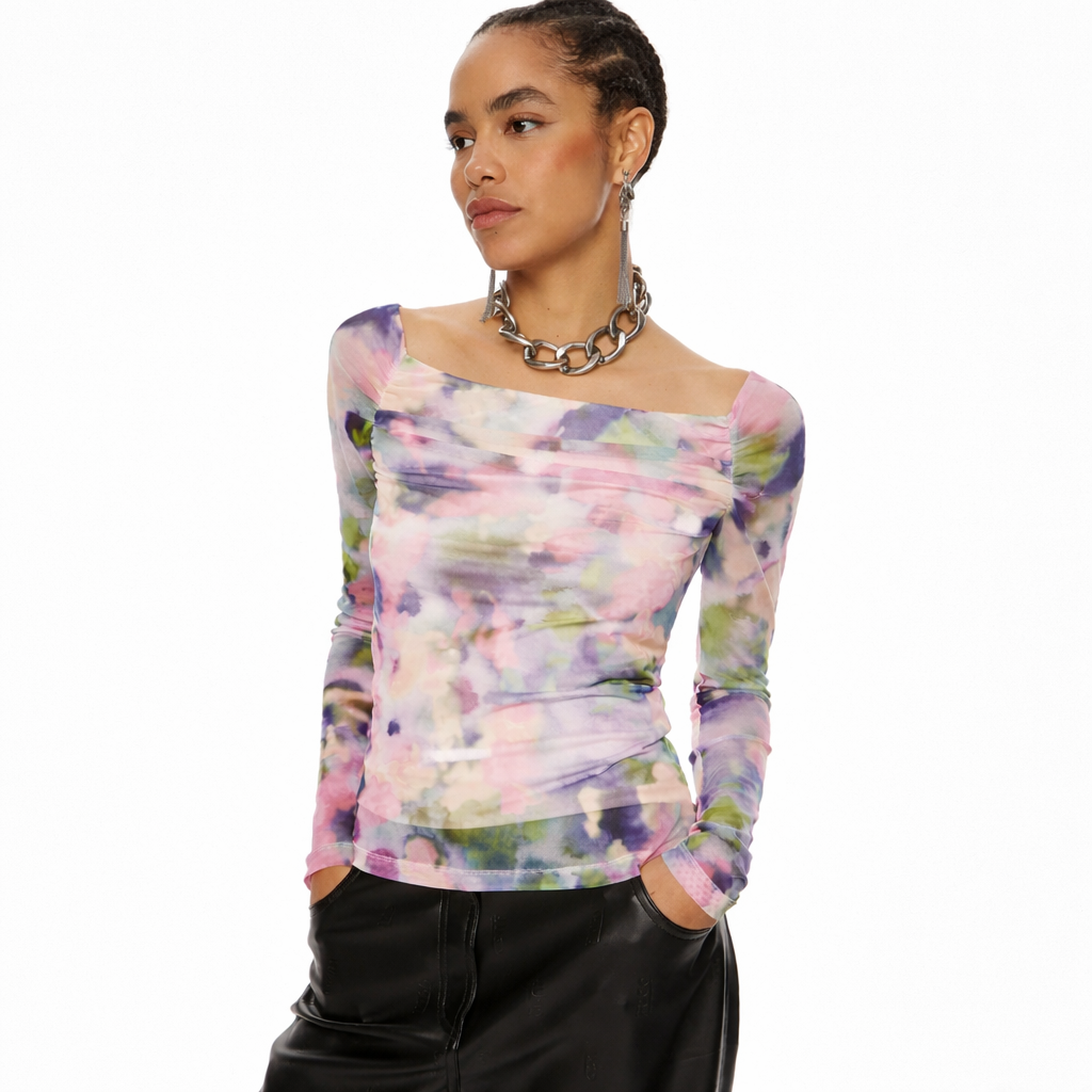 Patrizia Pepe Women T-Shirt Pink Multicolor