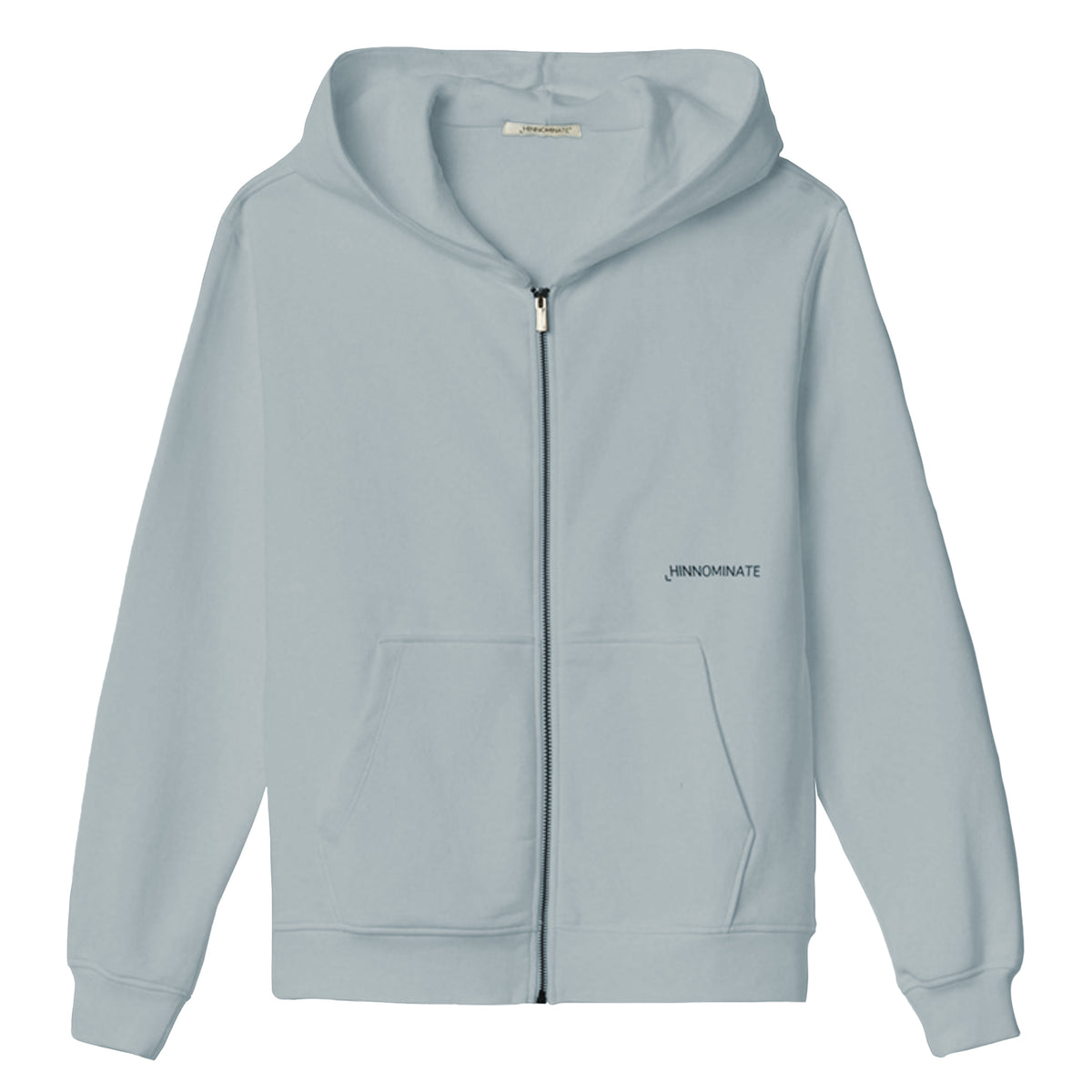 Hinnominate Men Sweatshirt Light Blue Hooded Grey