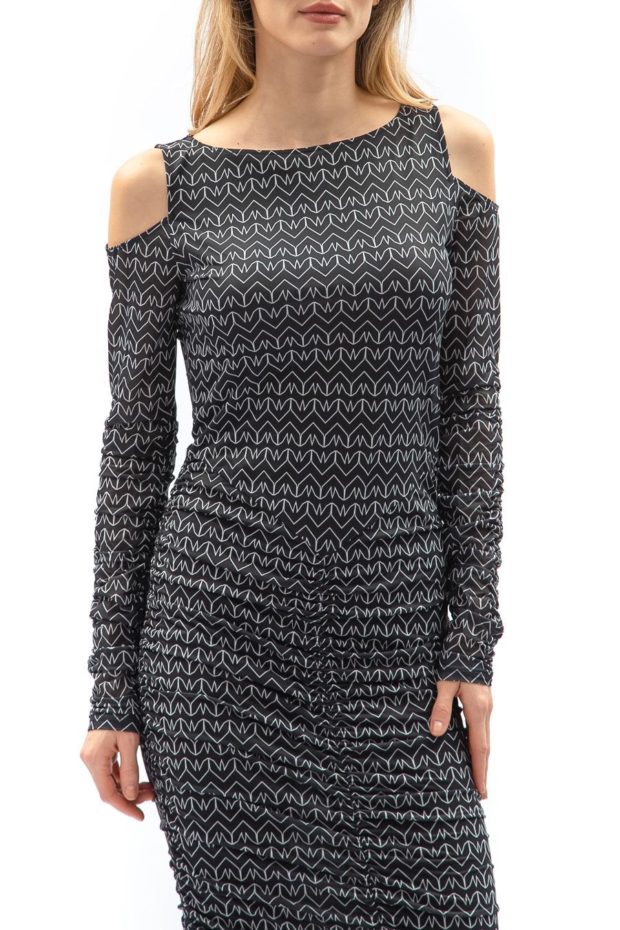 Patrizia Pepe Women Dress Print Monogram Black