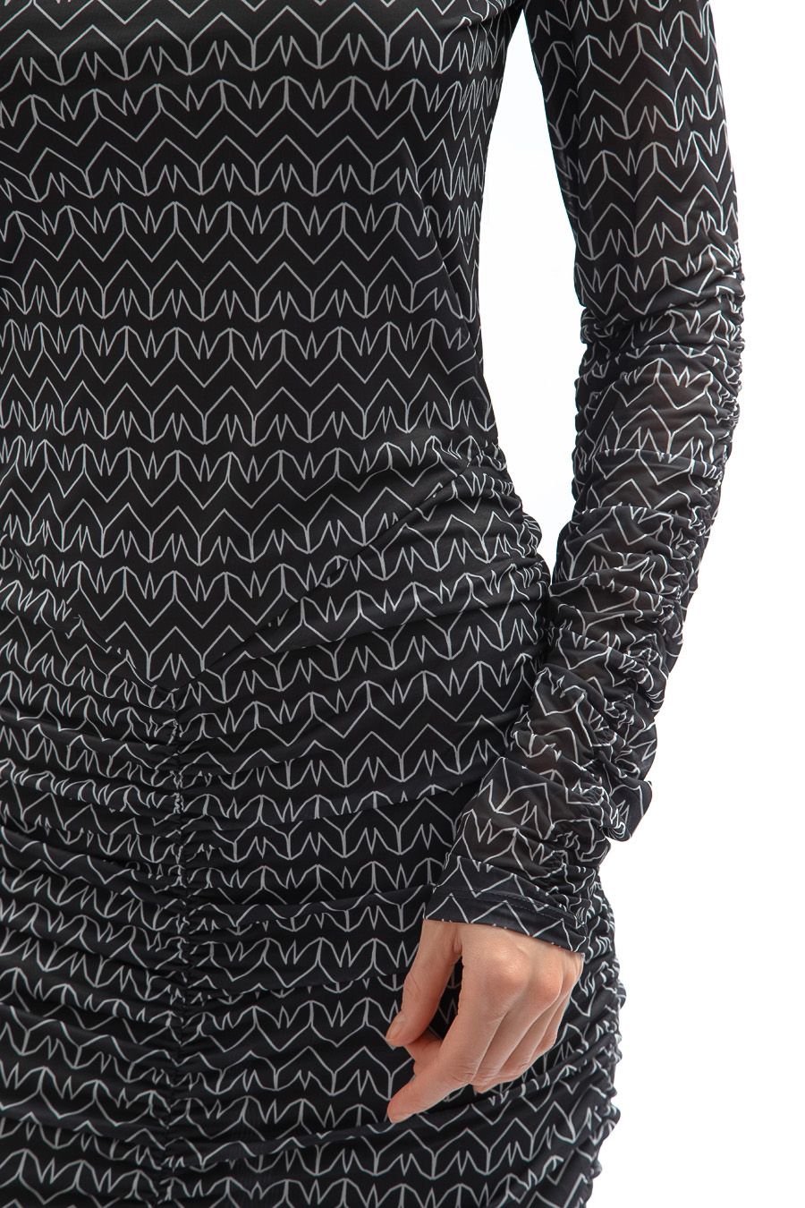 Patrizia Pepe Women Dress Print Monogram Black