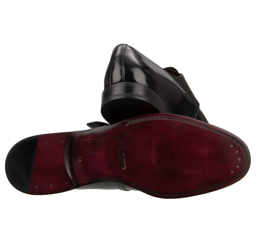 Dolce & Gabbana Men Derby Monkstrap Spazzolato Derby Black