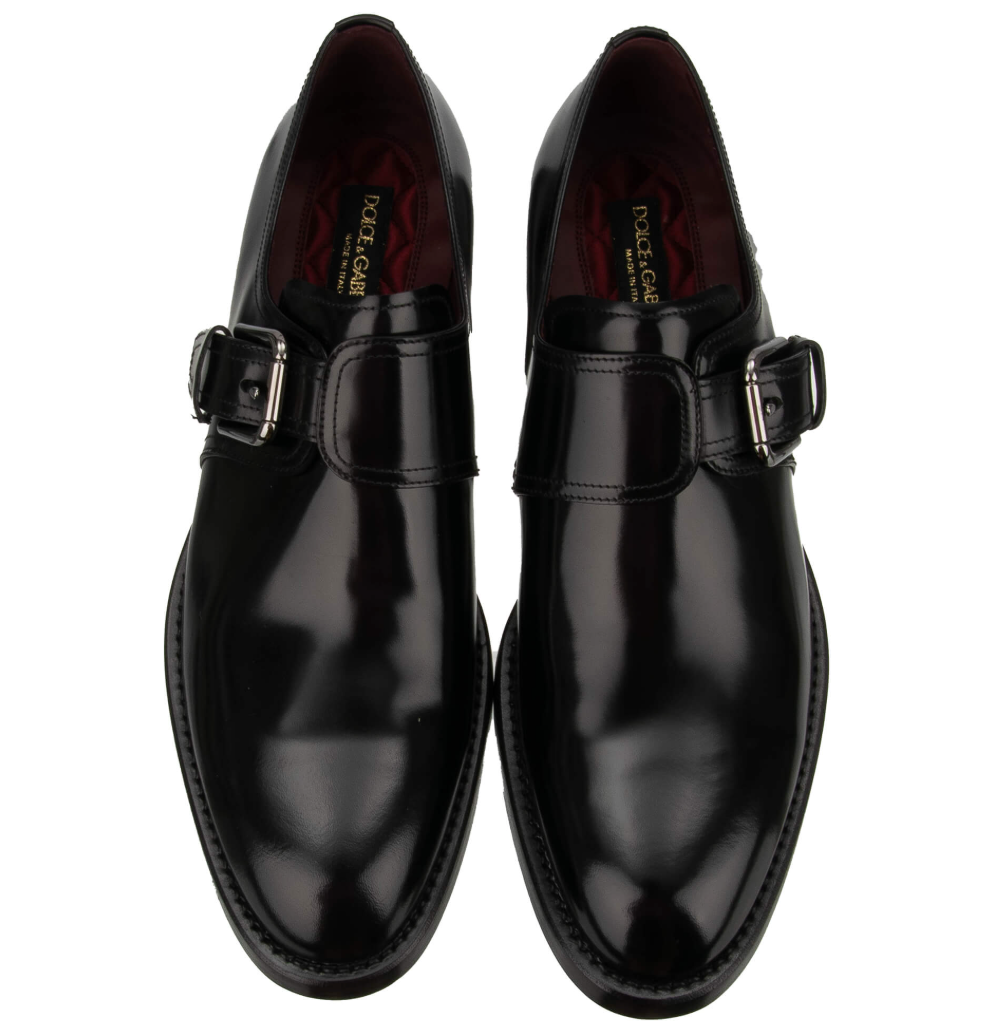 Dolce & Gabbana Men Derby Monkstrap Spazzolato Derby Black