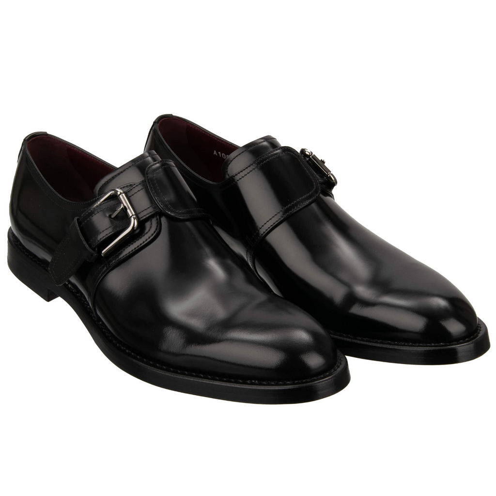Dolce & Gabbana Men Derby Monkstrap Spazzolato Derby Black