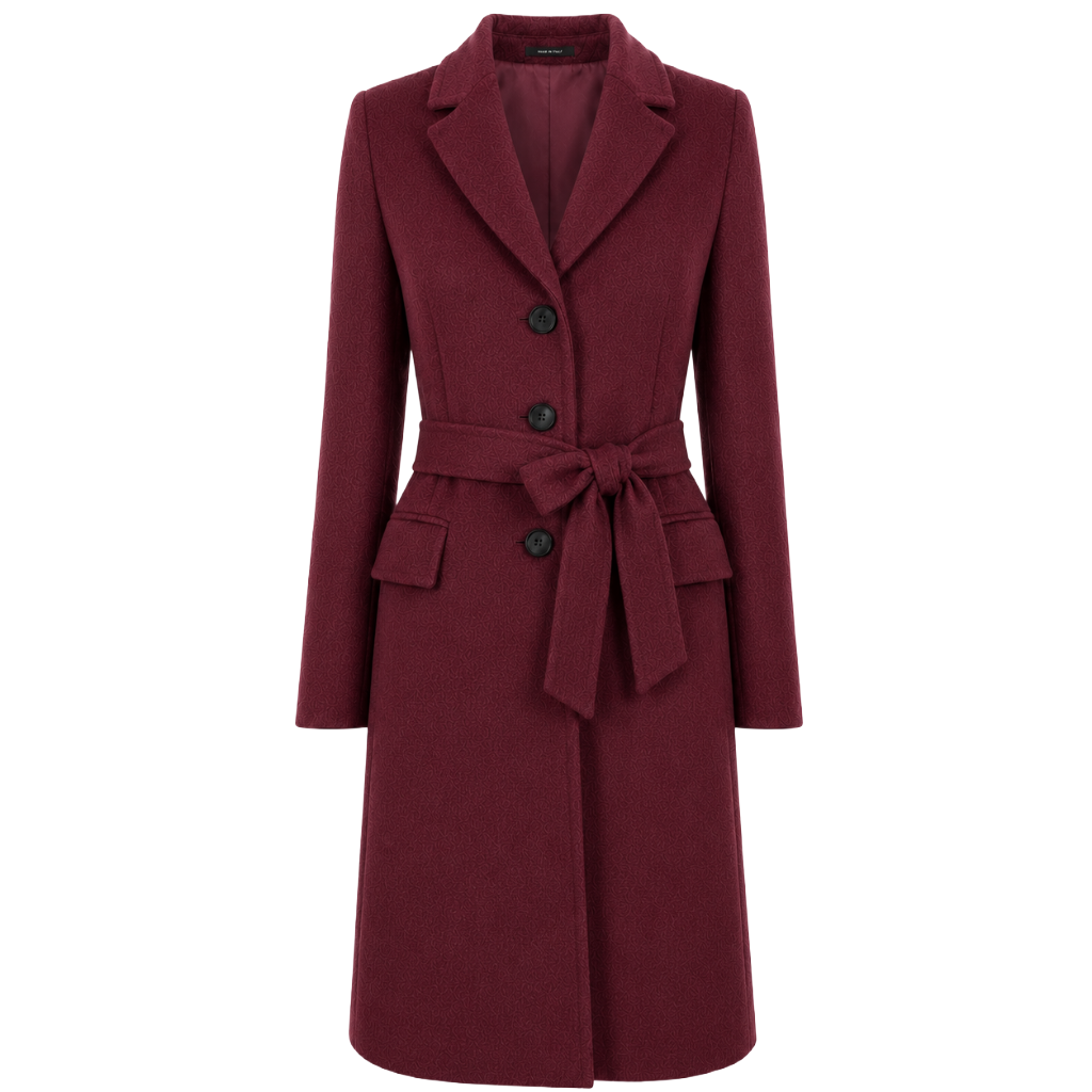 Loro Piana Fabric Women Coat Bordeaux Red