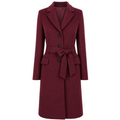 Loro Piana Fabric Women Coat Bordeaux Red
