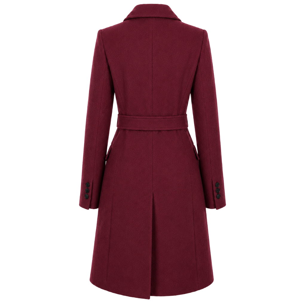 Loro Piana Fabric Women Coat Bordeaux Red
