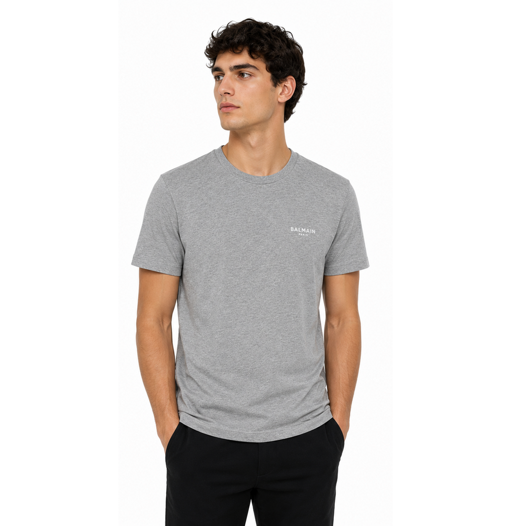 Balmain Men T-Shirt Balmain Vellutino Grey