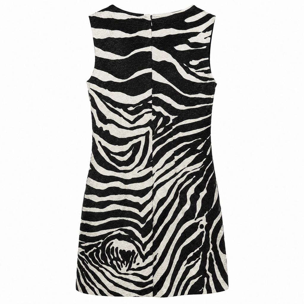 Dolce & Gabbana Women Dress Zebra Short Black