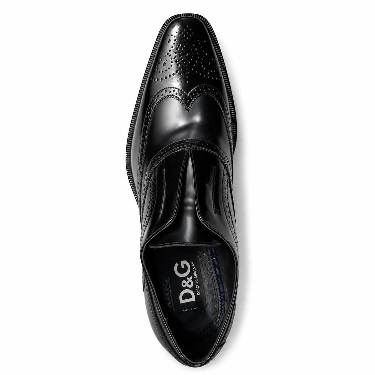 D&G Men Derby Spazzolato Bicolore Derby Black