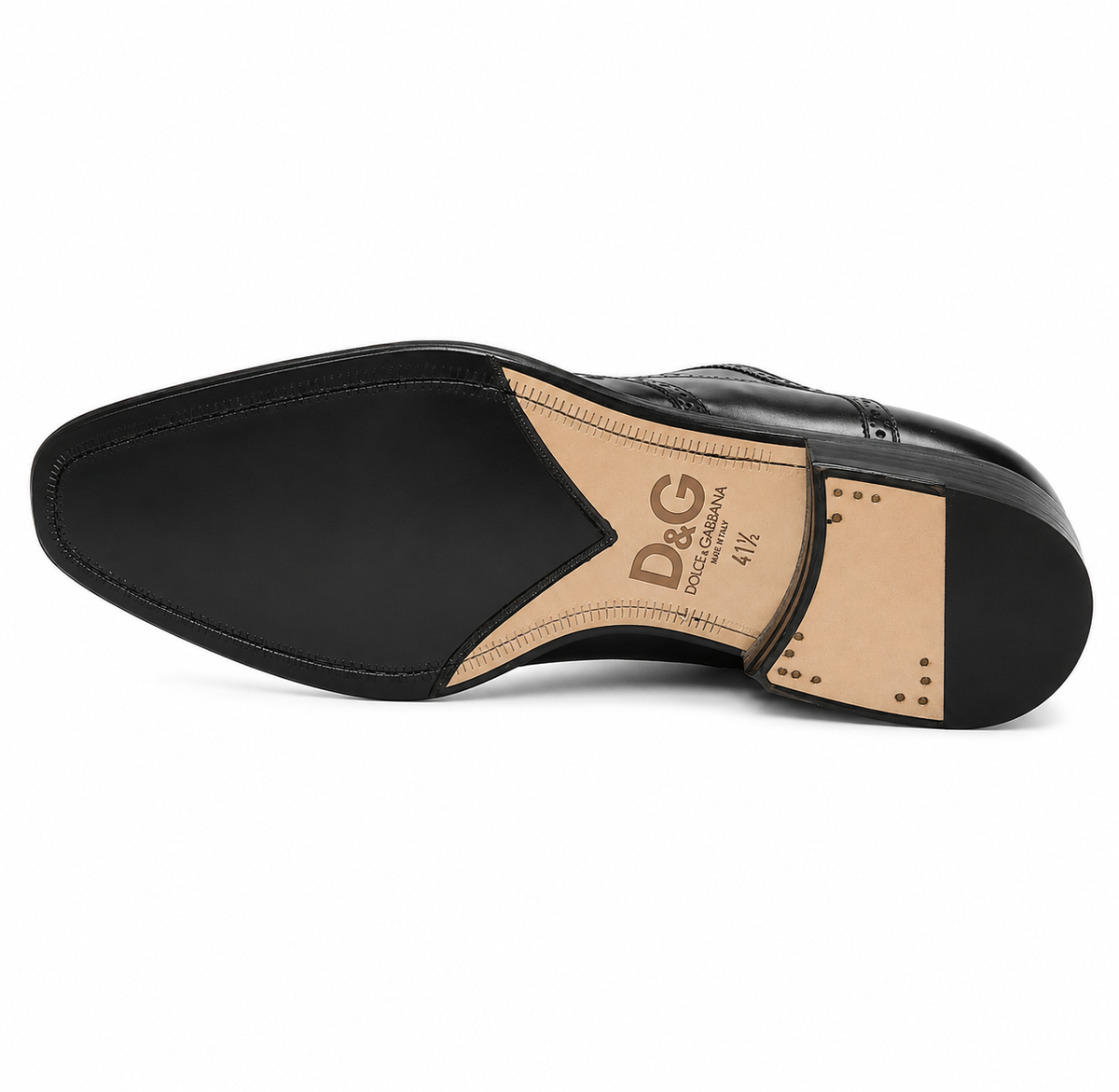 D&G Men Derby Spazzolato Bicolore Derby Black