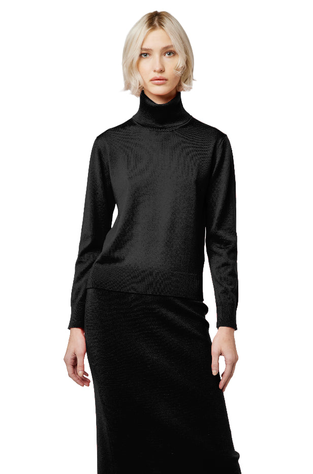 Alpha Studio Women Turtleneck Timeless Black