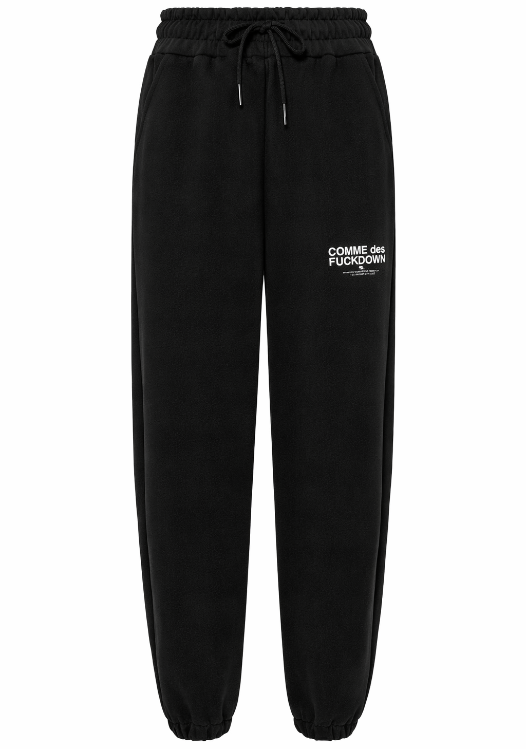 Comme Des Fuckdown Women Trousers Sweatshirt Print Black