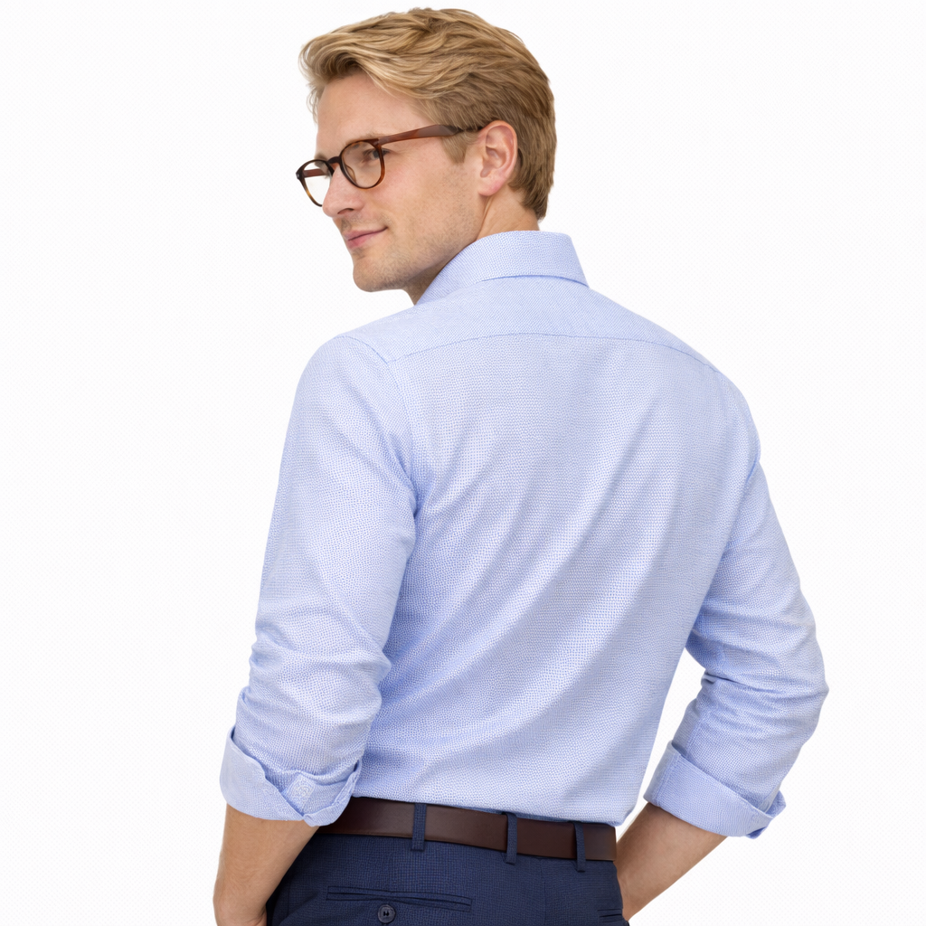 Bagutta Men Shirt Uomo Walter Blue