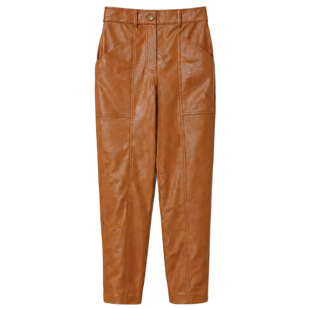 Twinset Women Trousers Leather Brown