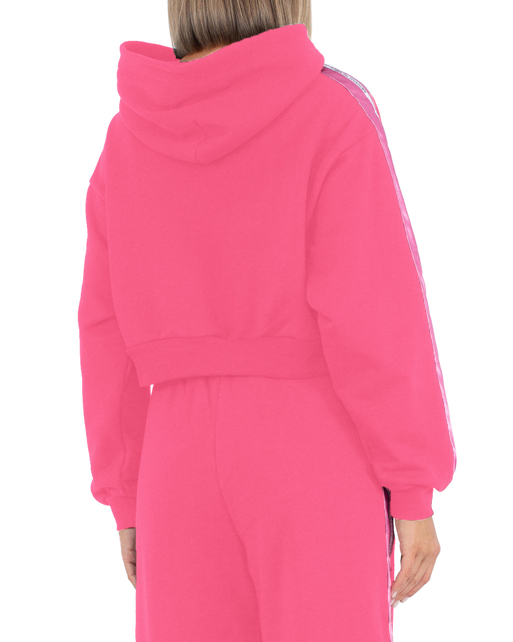 Comme Des Fuckdown Women Sweatshirt Short Hooded Fuchsia
