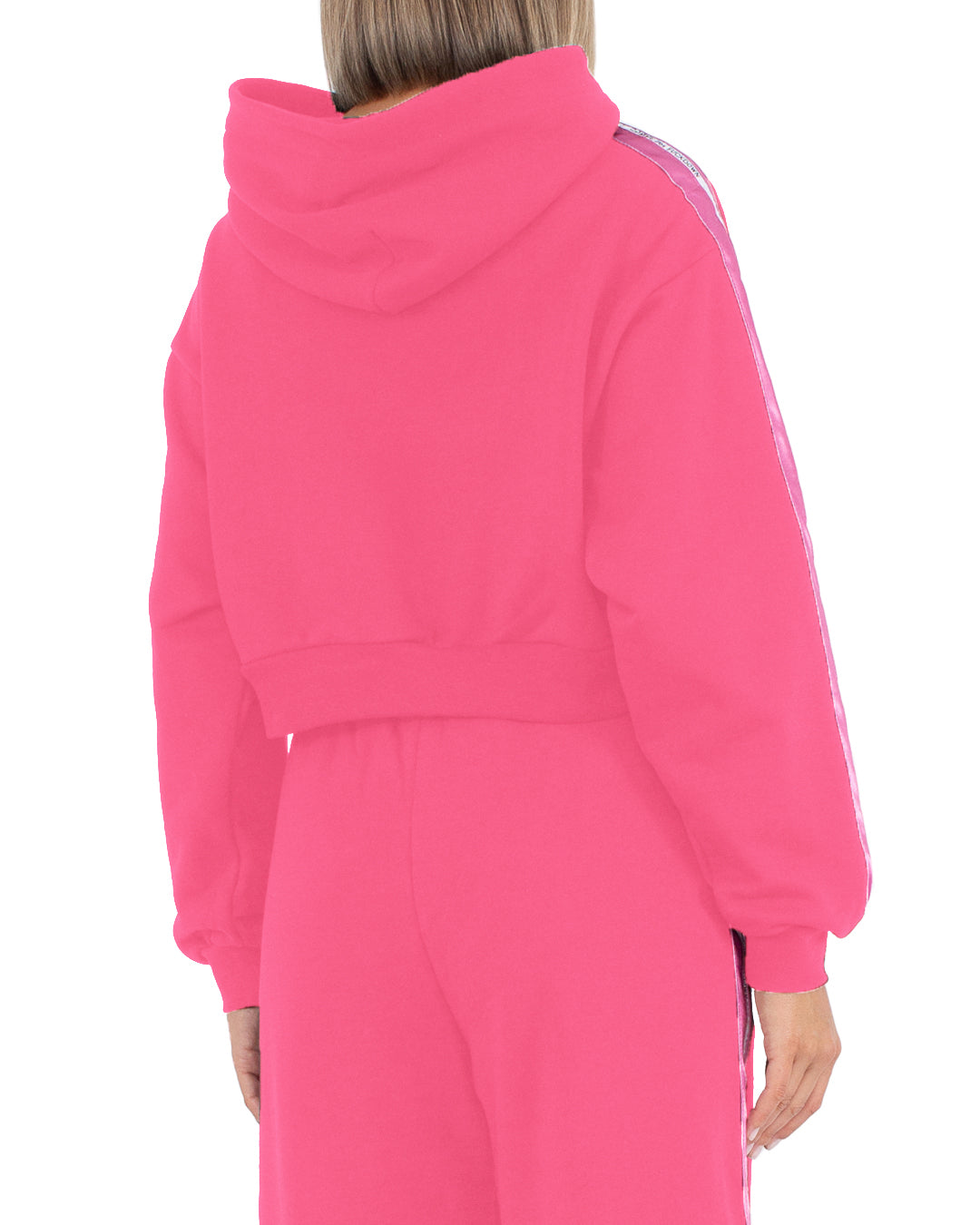 Comme Des Fuckdown Women Sweatshirt Short Hooded Fuchsia