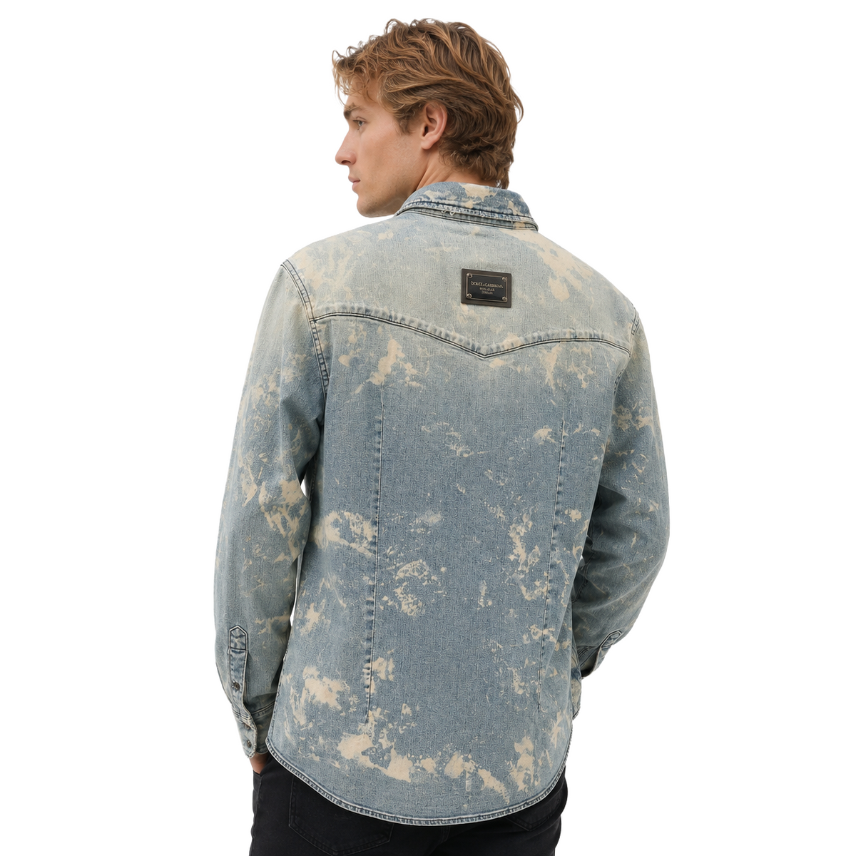 Dolce & Gabbana Men Jacket Denim Light Blue