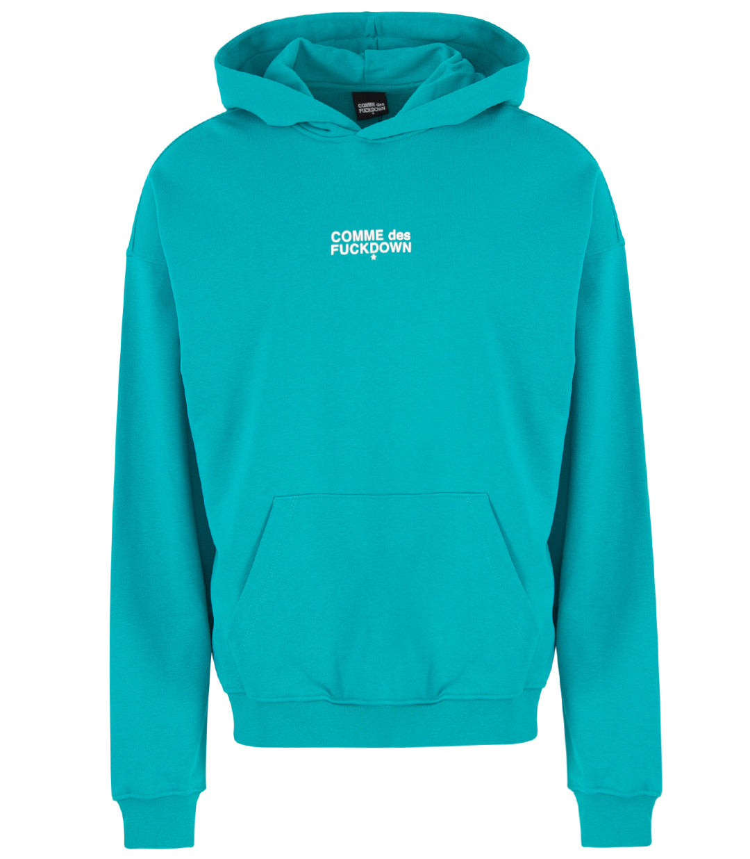 Comme Des Fuckdown Men Sweatshirt Hooded Print Green