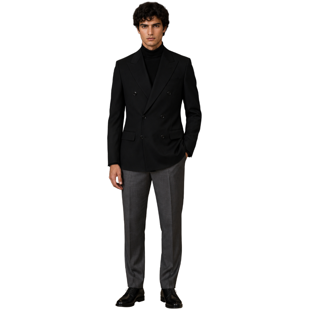 Dolce & Gabbana Men Jacket Double-Breasted Black