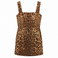 Dolce & Gabbana Women Dress Leopardato Brown
