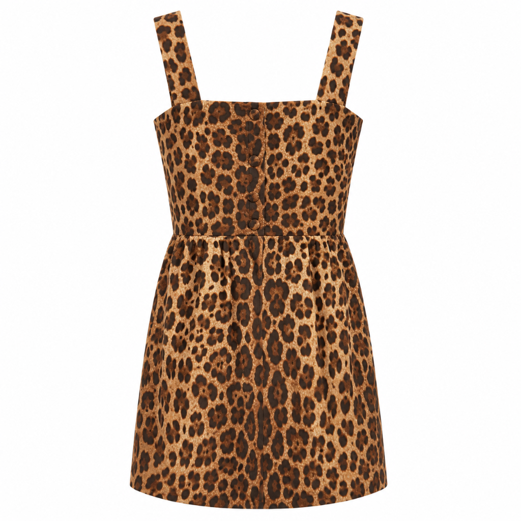 Dolce & Gabbana Women Dress Leopardato Brown