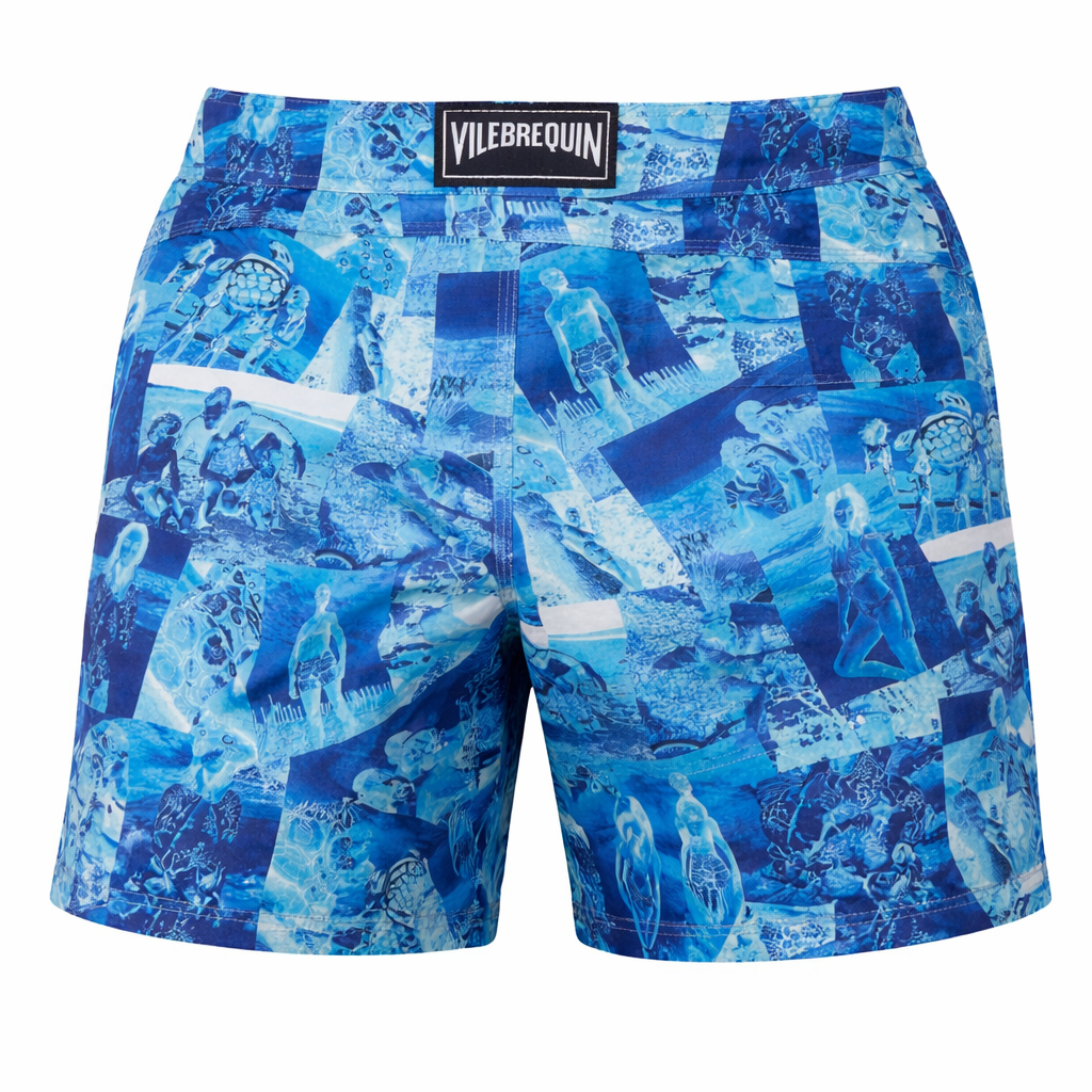 Vilebrequin Men Swim Short Merise Vintage Swimwear Light Blue