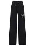 Comme Des Fuckdown Women Trousers Sweatshirt Print Studded Black
