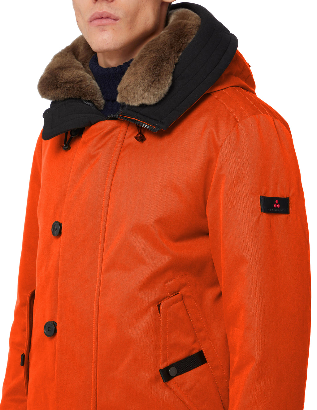 Peuterey Men Parka Kasa Arancio Orange