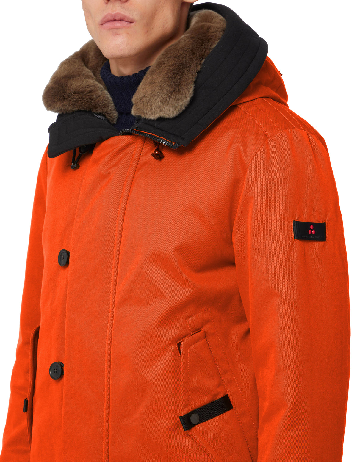 Peuterey Men Parka Kasa Arancio Orange