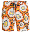 Vilebrequin Men Swim Shorts Flowers Orange