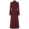 Loro Piana Fabric Women Coat Long Bordeaux Red